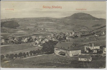 AK Geising Altenberg Ortsansicht mit Ball-Saal Erzgebirge Sachsen 1907