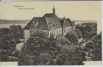 AK Radolfzell am Bodensee Partie mit Krankenhaus 1910