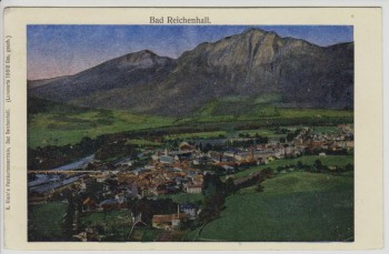 AK Lunakarte Bad Reichenhall Ortsansicht Oberbayern 1908