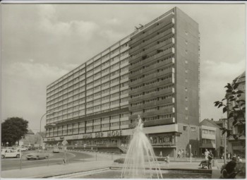 AK Foto Bautzen Wohnhochhaus am Platz der Roten Armee 1974