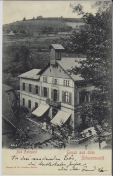 AK Gruss aus dem Schwarzwald Bad Antogast bei Oppenau 1902