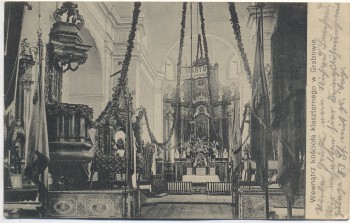 AK Grabów nad Prosną Innnenansicht Kirche b. Ostrzeszów Schildberg Posen Polen 1915 RAR