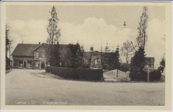 AK Lastrup Blick auf das Kriegerdenkmal Landkreis Cloppenburg Niedersachsen 1940 RAR