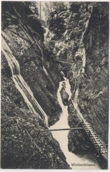 AK Wimbachklamm b. Ramsau Berchtesgaden Bayern 1910