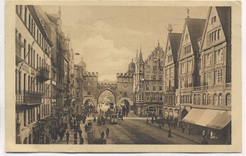 AK München Neuhauserstrasse mit Karlstor 1913