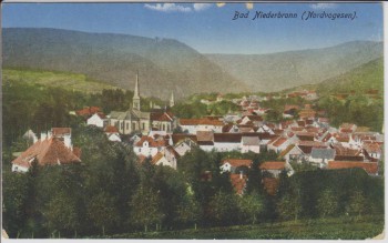 AK Bad Niederbronn Niederbronn-les-Bains Ortsansicht Nordvogesen Elsass Bas-Rhin Frankreich 1910