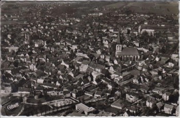 AK Foto Unna in Westfalen Luftbild Ortsansicht 1957