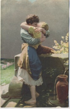 VERKAUFT !!!   Künstler-AK Meister der Farbe Liebesquelle 1910