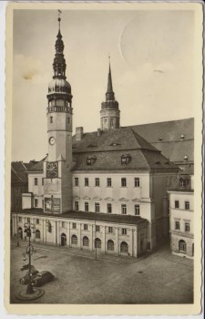 AK Bautzen Rathaus und Petridom mit Autos 1960