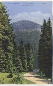 AK Der Schneekopf Höchster Punkt des Thüringer Waldes bei Gehlberg Oberhof 1920