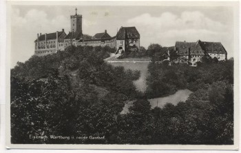 AK Eisenach Wartburg und neuer Gasthof 1933