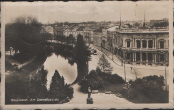 AK Düsseldorf Am Corneliusplatz 1927