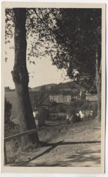 AK Foto Kurort Gräfenberg in Schlesien Ortsansicht vom Weg aus b. Freiwaldau Lázně Jeseník Tschechien 1927