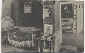 AK Weimar Schlafzimmer der Herzogin im Wittums-Palais 1920