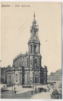 AK Dresden Katholische Hofkirche 1905