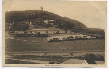 AK Jena Bismarckturm mit Umgebung Soldatenkarte 1910
