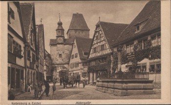 AK Rothenburg o. Tauber Rödergasse 1920