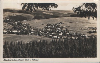 AK Altenfeld Thür. Wald Blick u. Rotkopf b. Großbreitenbach Katzhütte 1957