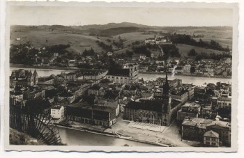AK Foto Passau Ortsansicht mit Kirche 1931