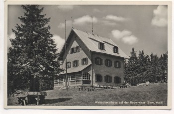 AK Foto Spiegelau Waldschmidthaus auf der Rachelwiese b. Frauenau Regen 1936