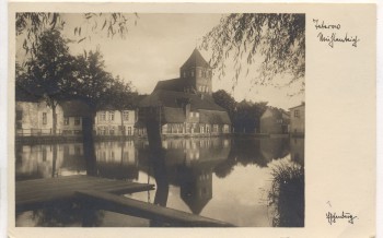 AK Foto Teterow Mühlenteich 1934