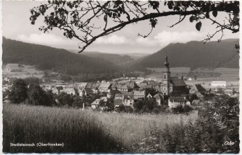 AK Foto Stadtsteinach Frankenwald Ortsansicht Oberfranken 1955