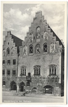 AK Foto Wasserburg am Inn Rathaus 1930