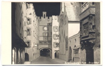 AK Foto Wasserburg am Inn Brucktor bei Nacht 1930