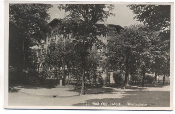 AK Foto Bad Oppelsdorf Blindenheim Opolno Zdrój b. Bogatynia Reichenau Schlesien Polen 1939