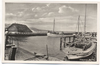 AK Foto Ostseebad Kolberg Hafen mit Booten Kołobrzeg Pommern Polen 1935