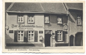 AK Bad Godesberg Gasthaus zur Lindenwirtin Ännchen 1938