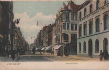 AK Düsseldorf Schadowstrasse 1910