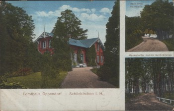 AK Forsthaus Oppendorf Schönkirchen in Holstein 1914 RAR