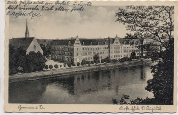 AK Grimma in Sachsen Fürstenschule St. Augustin 1940