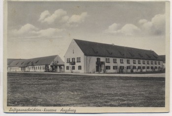 AK Augsburg Luftgaunachrichten-Kaserne Feldpost 1940