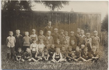 AK Foto München Freimann Gruppenbild Kinder Jungen 1928