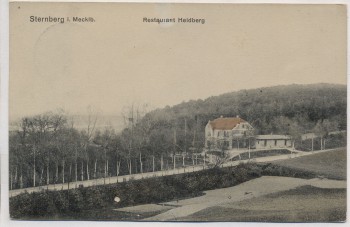 AK Sternberg in Mecklenburg Restaurant Heidberg 1913