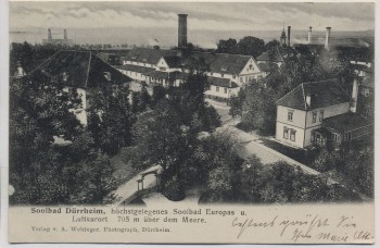 AK Soolbad Dürrheim Ortsansicht 1905