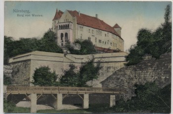 AK Nürnberg Burg von Westen 1912