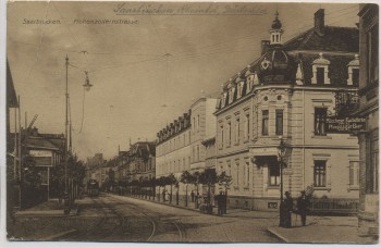 AK Saarbrücken Hohenzollernstrasse 1909