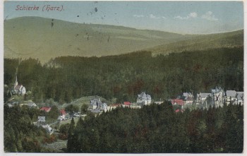 AK Schierke Harz Ortsansicht b. Wernigerode Feldpost 1916