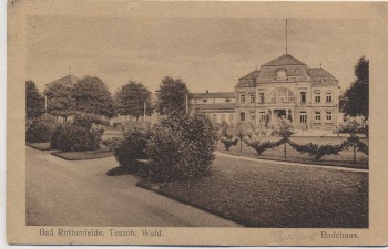 AK Bad Rothenfelde Teutoburger Wald Badehaus 1920