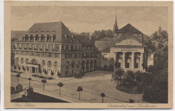 AK Bad Elster Sachsenhof und Kurtheater 1920
