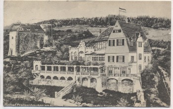 AK Solbad Frankenhausen am Kyffhäuser Ruine und Gasthaus Frankenburg 1915