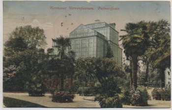 AK Hannover Herrenhausen Palmenhaus 1921