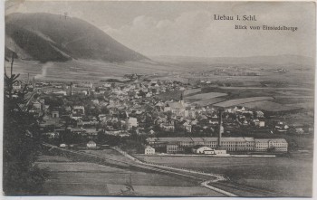 VERKAUFT !!!   AK Liebau in Schlesien Blick vom Einsiedelberge Lubawka Polen 1921 RAR