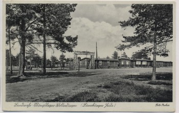 AK Foto Wolterdingen Landwehr-Übungslager Lüneburger Heide Eingangsbereich b. Soltau 1939 RAR