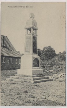 AK Üffeln Ueffeln Kriegerdenkmal nach Bau b. Bramsche 1926 RAR