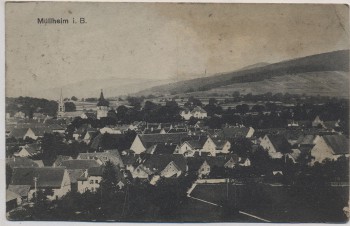 AK Müllheim im Breisgau Ortsansicht Feldpost 1916