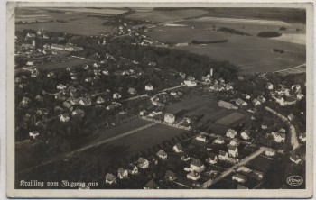 AK Foto Krailling vom Flugzeug aus Luftbild Fliegeraufnahme Kosmos 1940 RAR